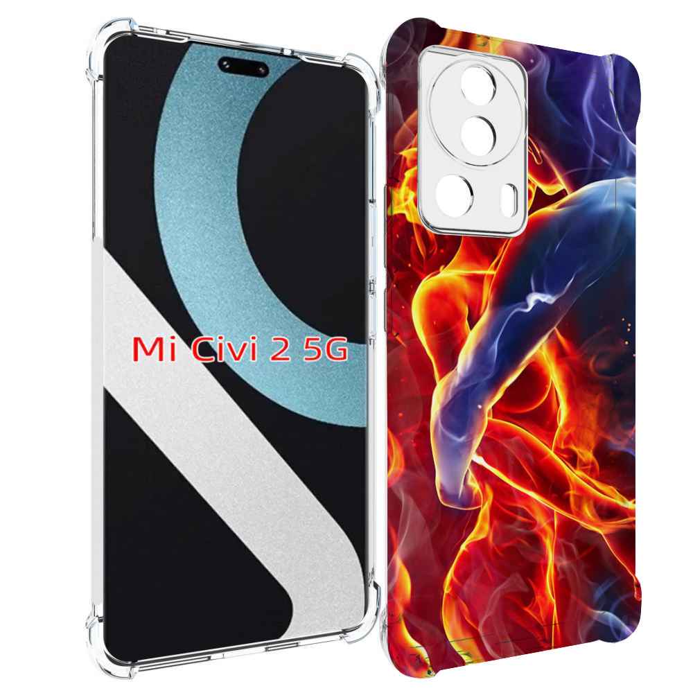 

Чехол MyPads Огонь-вода для Xiaomi Civi 2, Прозрачный, Tocco