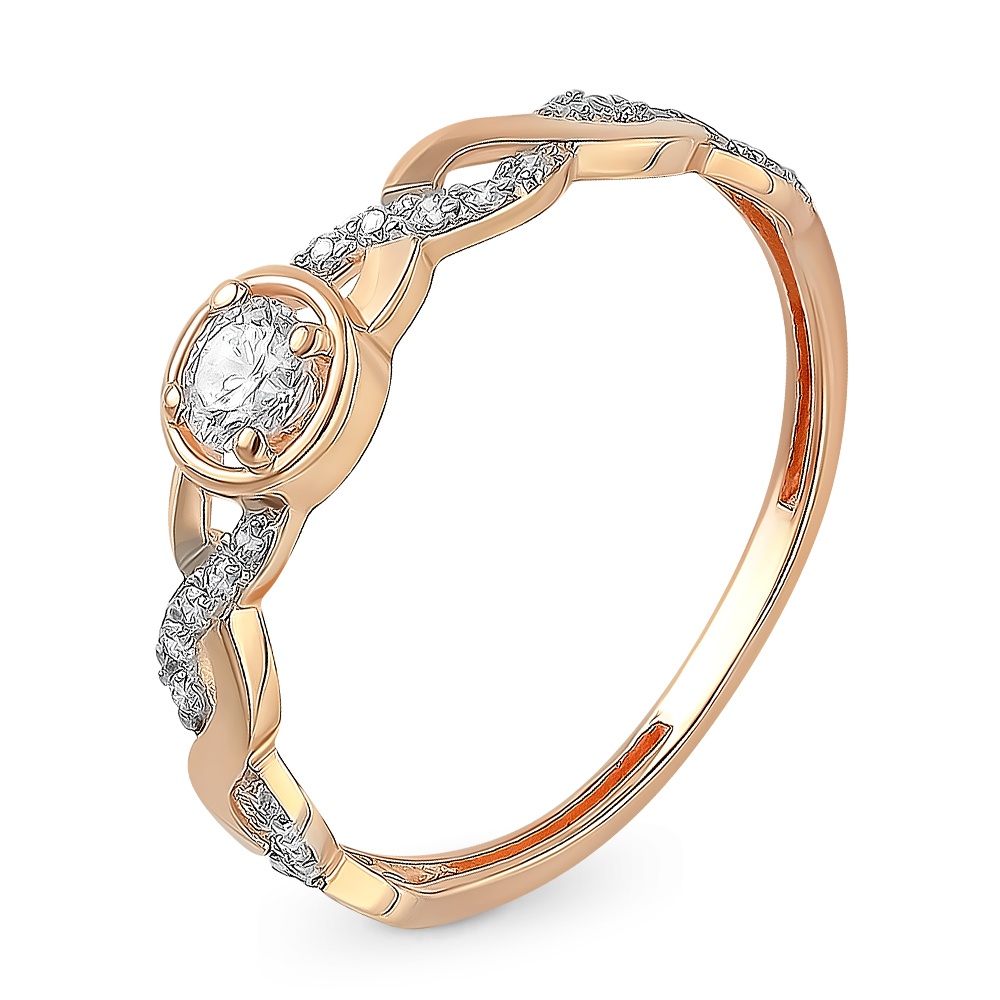 

Кольцо из золота р.  585Gold 301011298, фианит, 301011298
