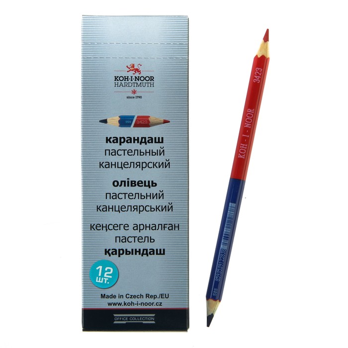 

Карандаш Koh-I-Noor двухцветный 3423, синий-красный