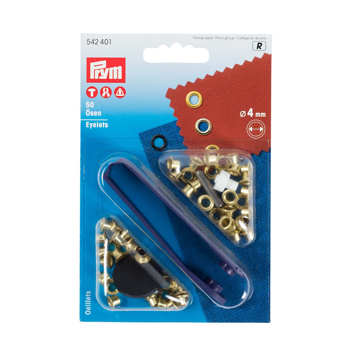 

Блочки PRYM золотистые 50шт, 542401, PRYM Блочки золотистые 50шт, 542401
