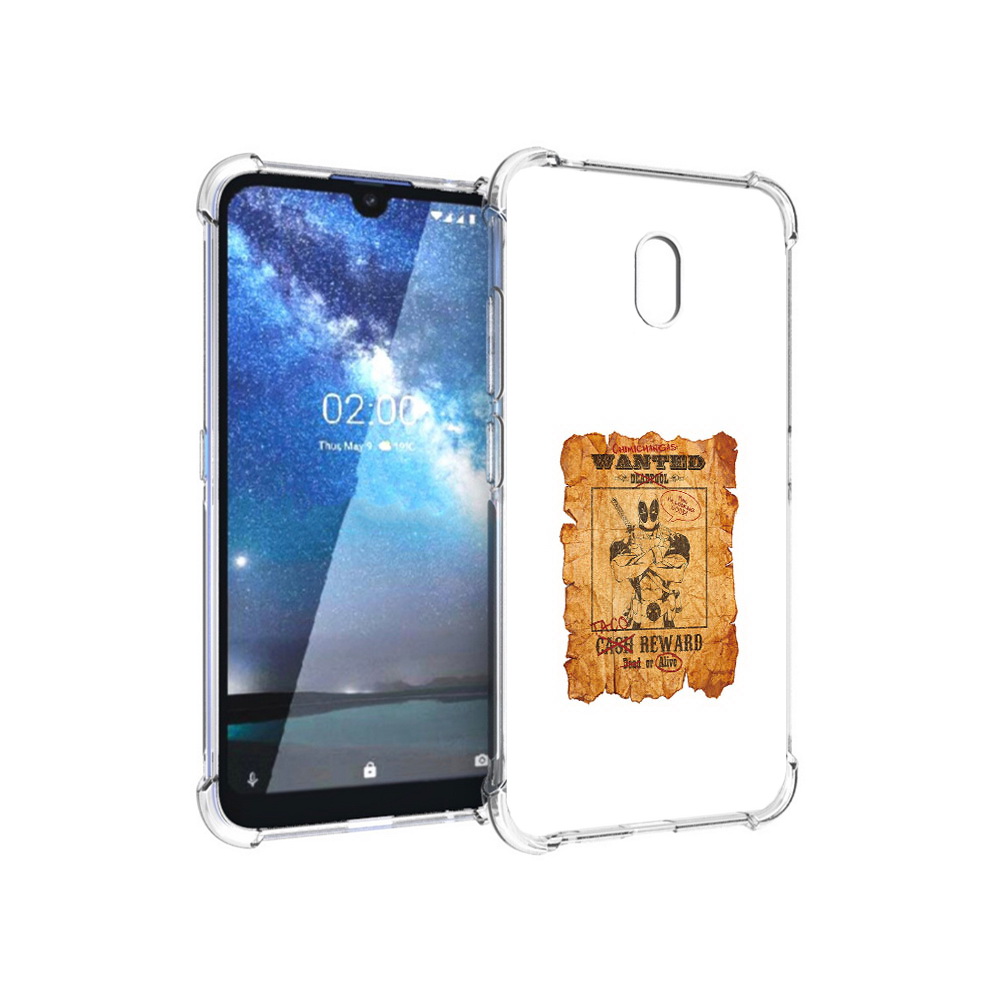 

Чехол MyPads Tocco для Nokia 2.2 дедпул (PT134721.103.317), Прозрачный, Tocco