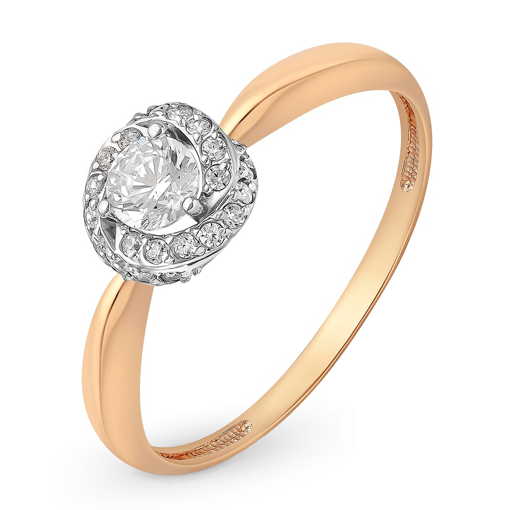 

Кольцо из золота р. , 585Gold 301011121, фианит, 301011121