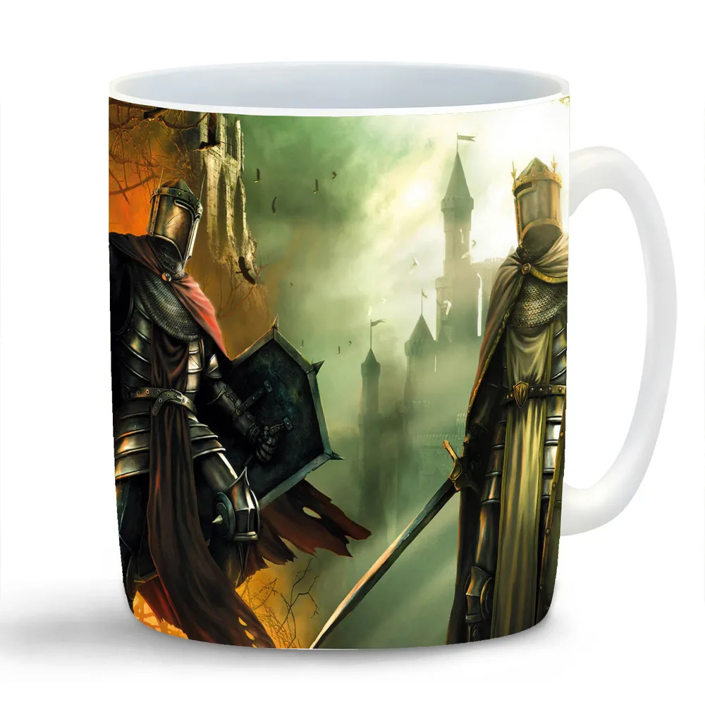 

Кружка CoolPodarok battleknight Светлый и тёмный рыцари