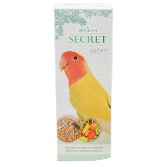 фото Палочки для попугаев secret for pets natura фруктово-яичный коктейль, 90 г, 12 шт