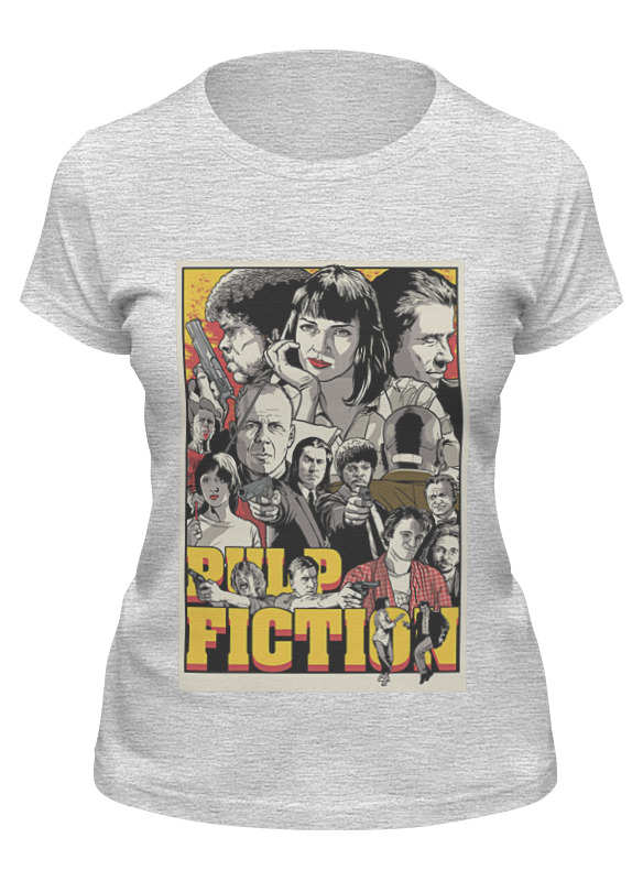 

Футболка женская Printio Pulp fiction family серая 2XL, Серый, Pulp fiction family