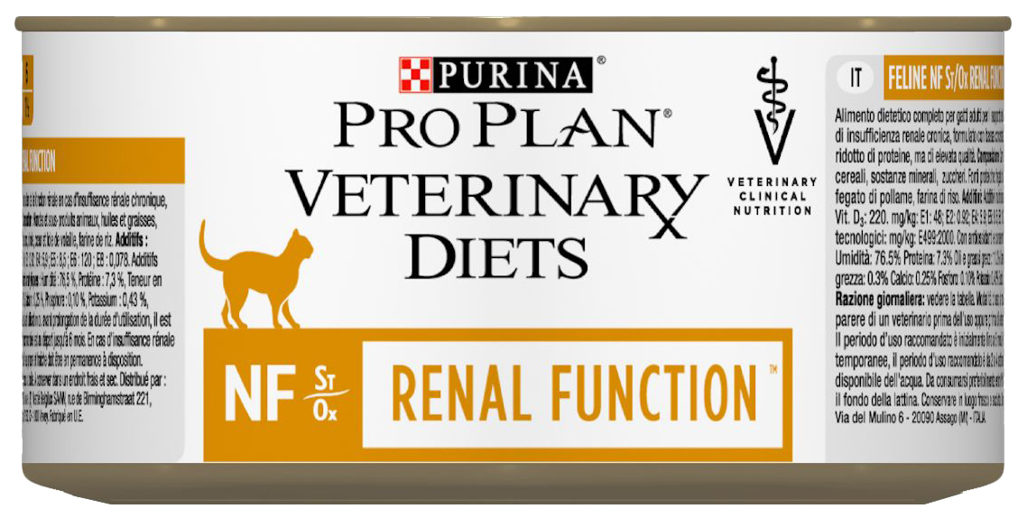 Консервы для кошек Purina Pro Plan Veterinary Diets Feline NF, мясо, 6шт по 195г