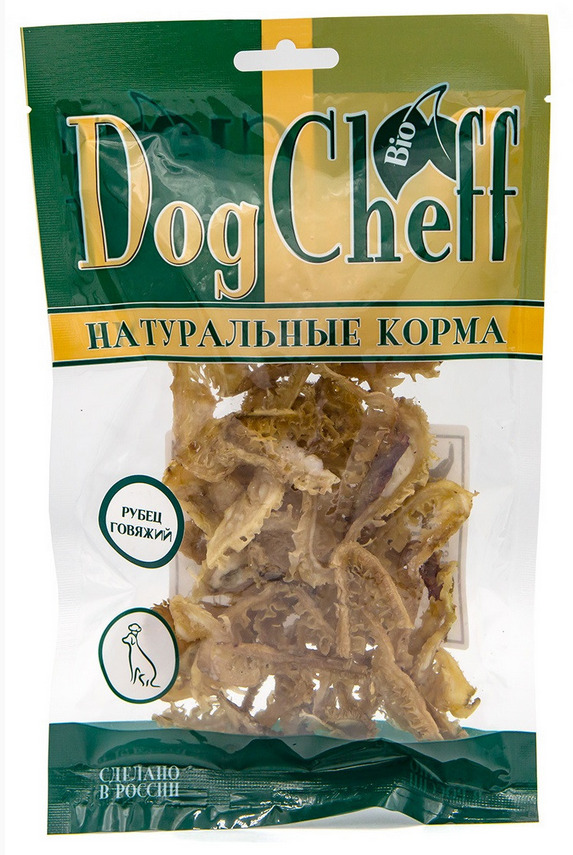 Лакомство для собак Dog Cheff рубец говяжий 1/30, 14 шт по 40 г