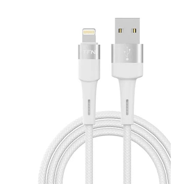 

Кабель lightning - usb TFN, 2 А, 1.2 м, нейлоновая оплетка, белый, Lightning - USB, 2 А, 1.2 м, нейлоновая оплетка, белый