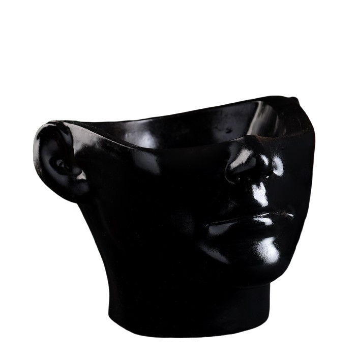 фото Кашпо - органайзер "ваза" черная, 13х18х16см хорошие сувениры
