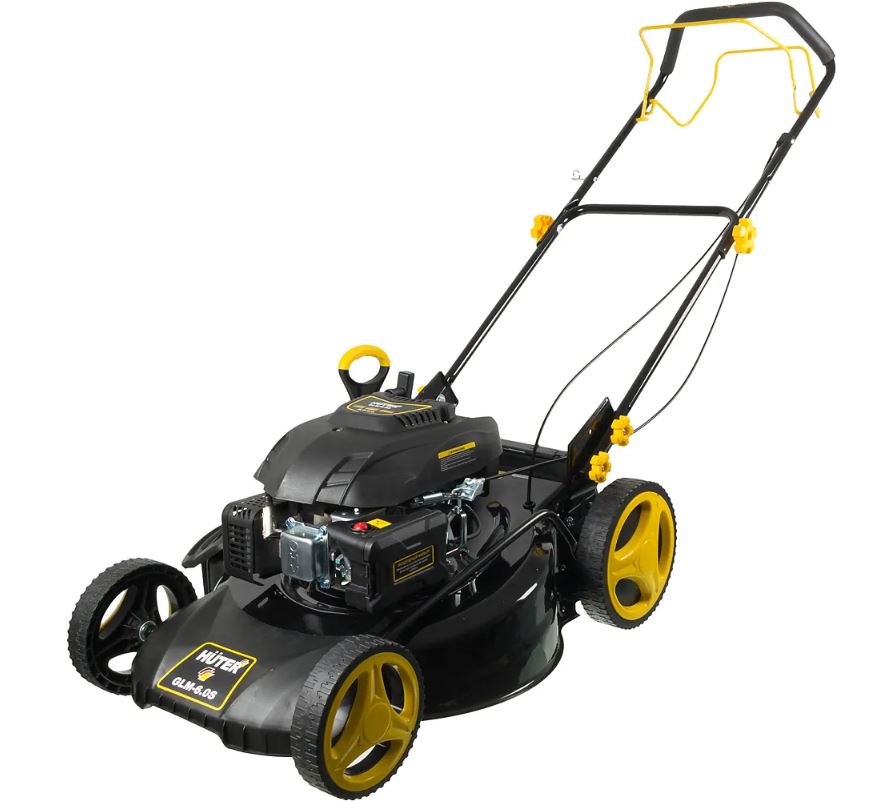 

Бензиновая газонокосилка Huter GLM-6.0 S черный 6 л.с., GLM-6.0 S