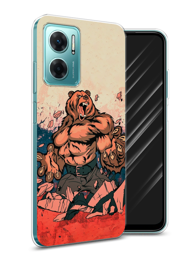 

Чехол Awog на Xiaomi Redmi 10 5G "Медведь с флагом РФ", Разноцветный, 313550-2