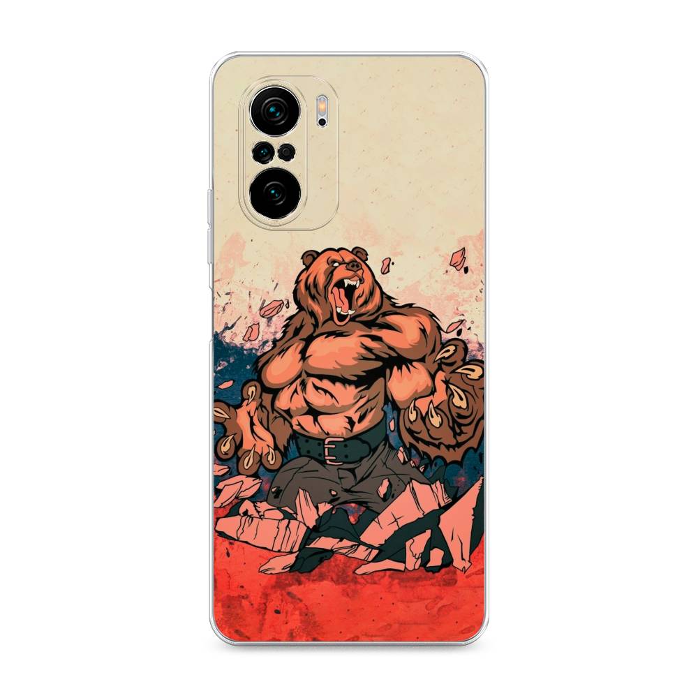 

Чехол Awog на Poco F3/Redmi K40/Mi 11i "Медведь с флагом РФ", Разноцветный, 310150-2