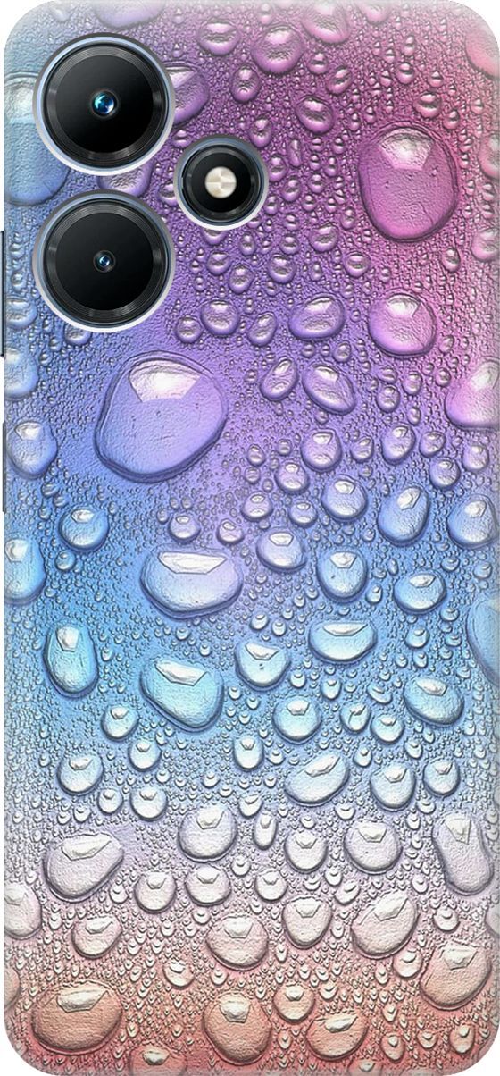 

Силиконовый чехол на Infinix Hot 30i "Множество капель", Синий;фиолетовый, 159402