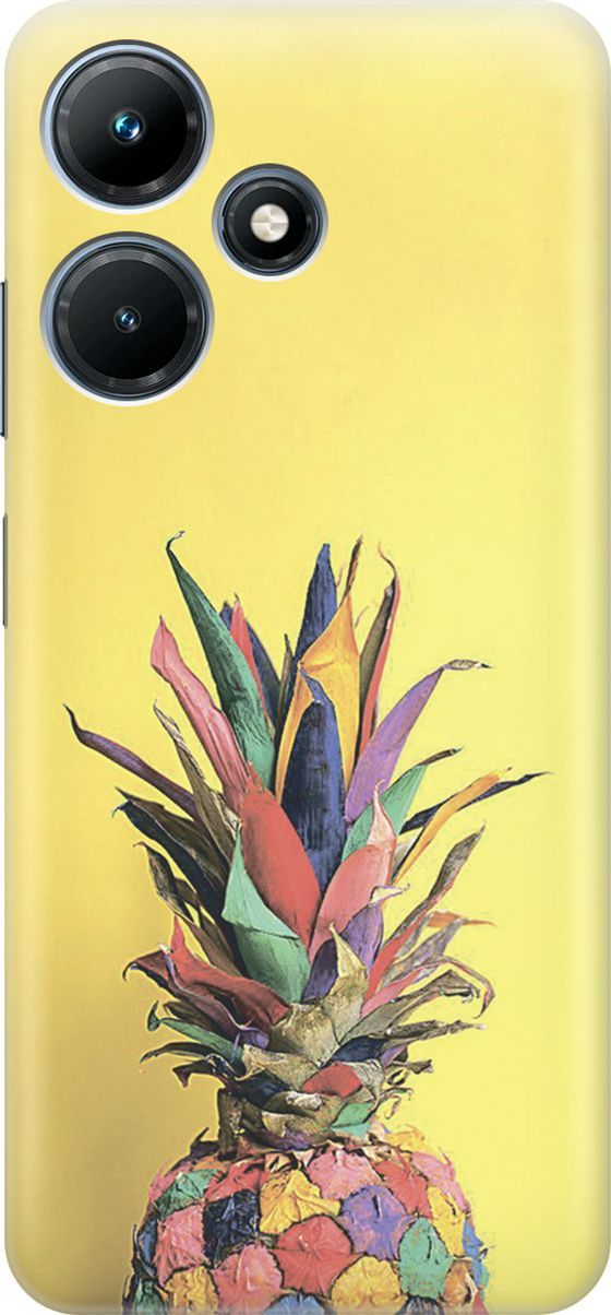 

Силиконовый чехол на Infinix Hot 30i "Ананас на желтом", Желтый;синий, 159403