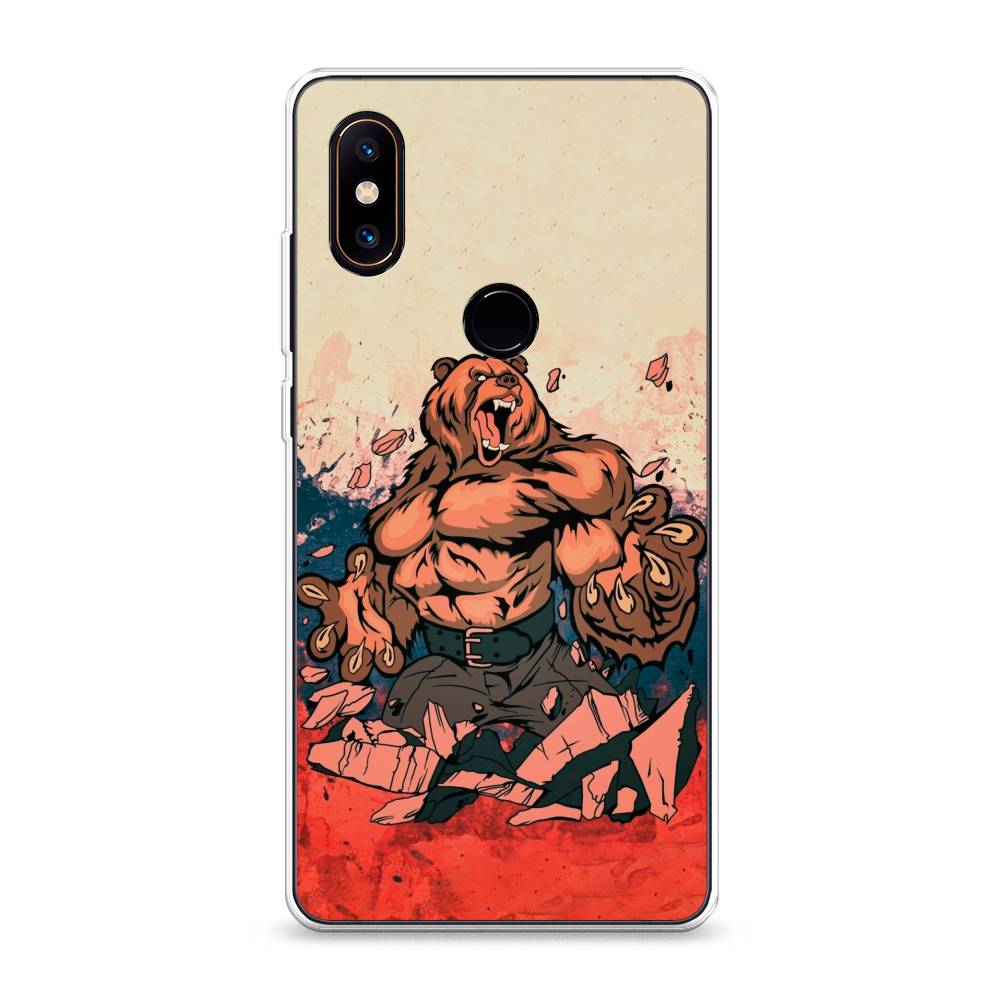 

Чехол Awog на Xiaomi Mi Mix 2S "Медведь с флагом РФ", Разноцветный, 33450-2
