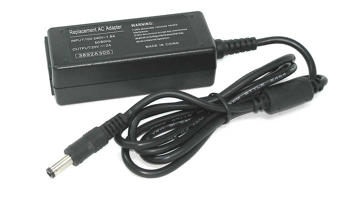 

Блок питания для ноутбуков Delta 20V 2A 5.5x2.5 REPLACEMENT