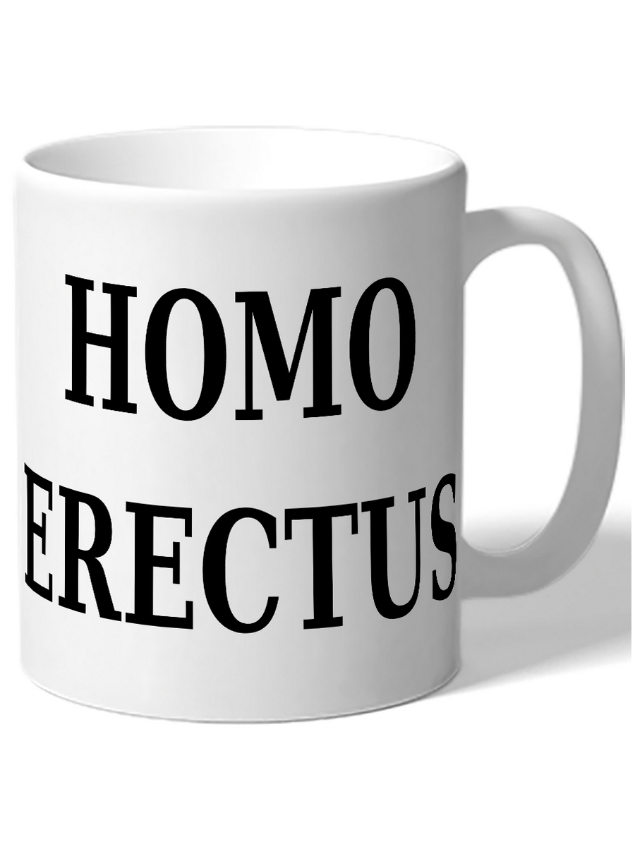 фото Кружка drabs homo erectus, человек прямоходящий