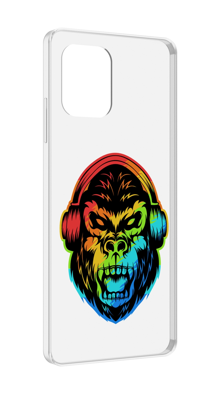 

Чехол MyPads Горилла-в-наушниках для UMIDIGI Power 7 Max / Power 7S, Прозрачный, Tocco