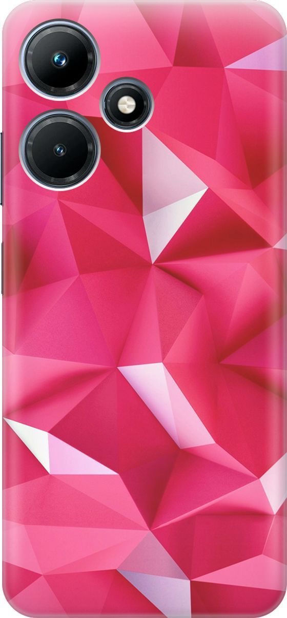 

Силиконовый чехол на Infinix Hot 30i "Малиновые ромбы", Красный;розовый, 159402