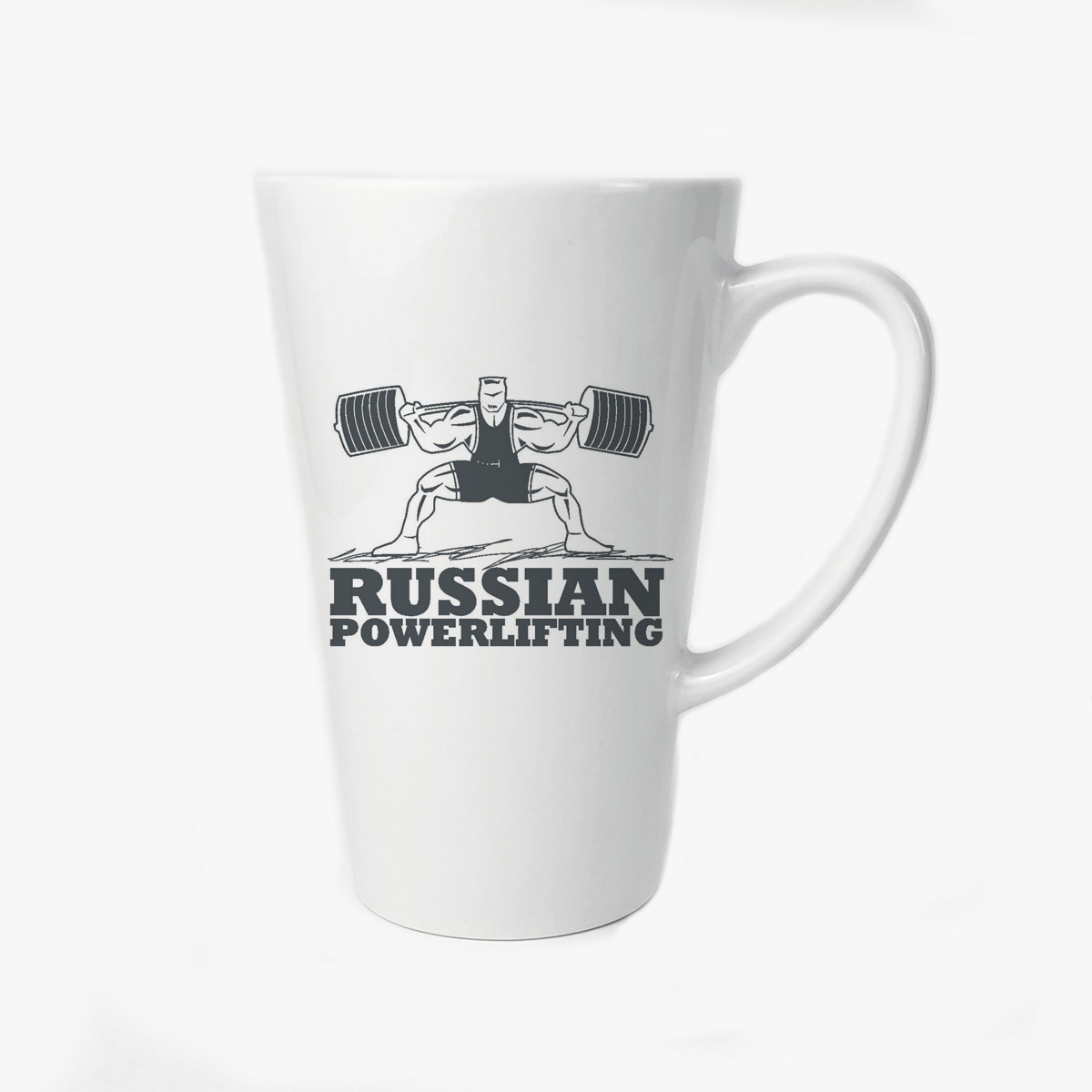 

Большая конусная кружка CoolPodarok Russian powerlifting (Русский пауэрлифтинг)