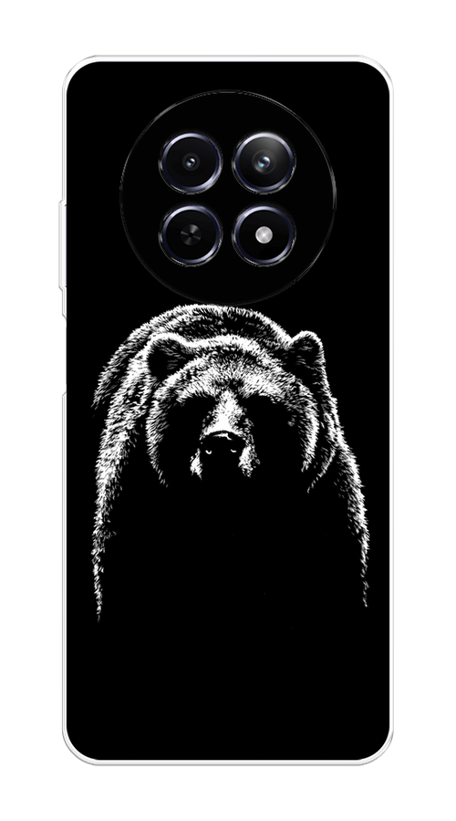 

Чехол на Realme 12 5G "Медведь в ночи", Белый;черный, 2516450-1