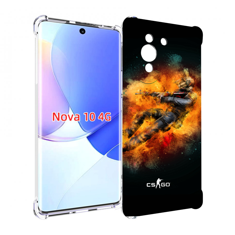 

Чехол MyPads CS-go-Контр-террорист мужской для Huawei Nova 10, Прозрачный, Tocco