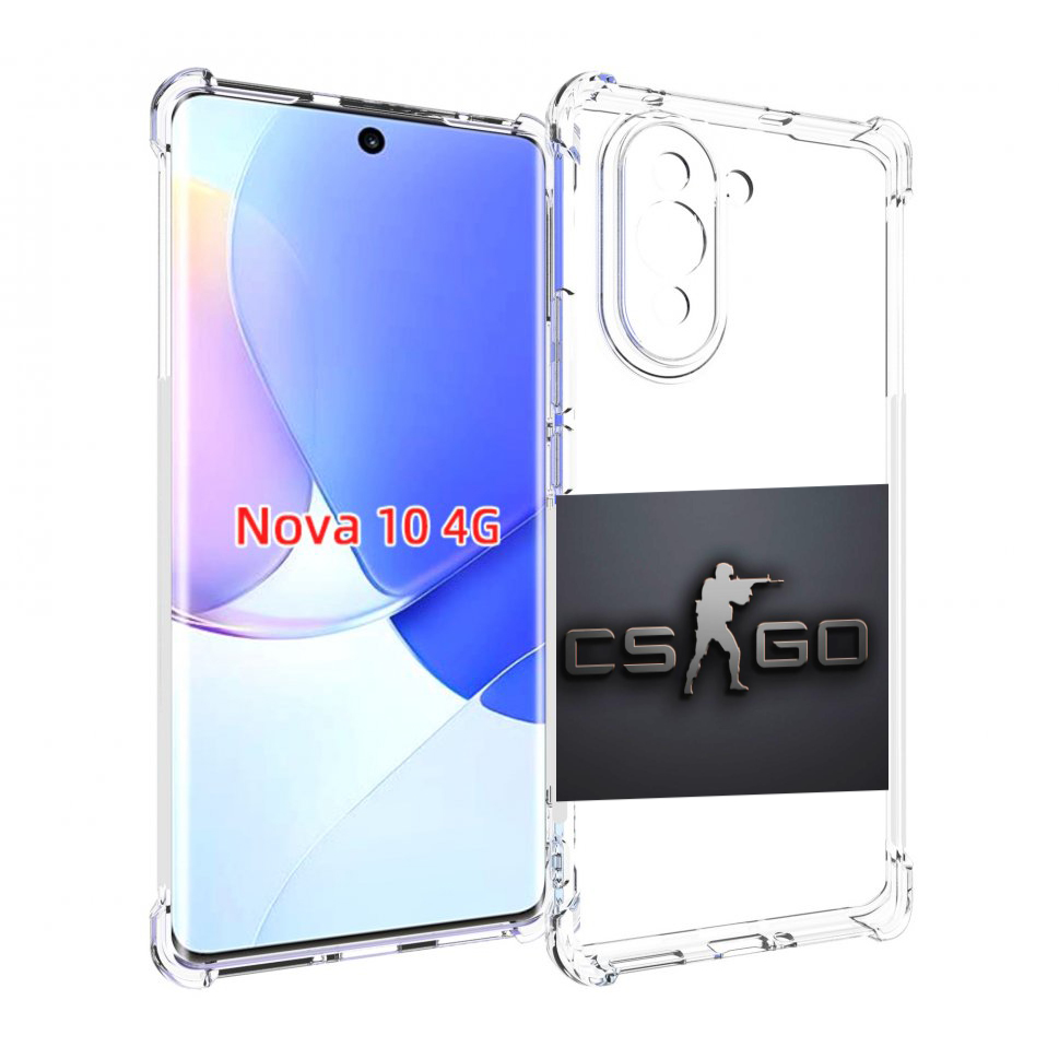 

Чехол MyPads CS go логотип мужской для Huawei Nova 10, Прозрачный, Tocco