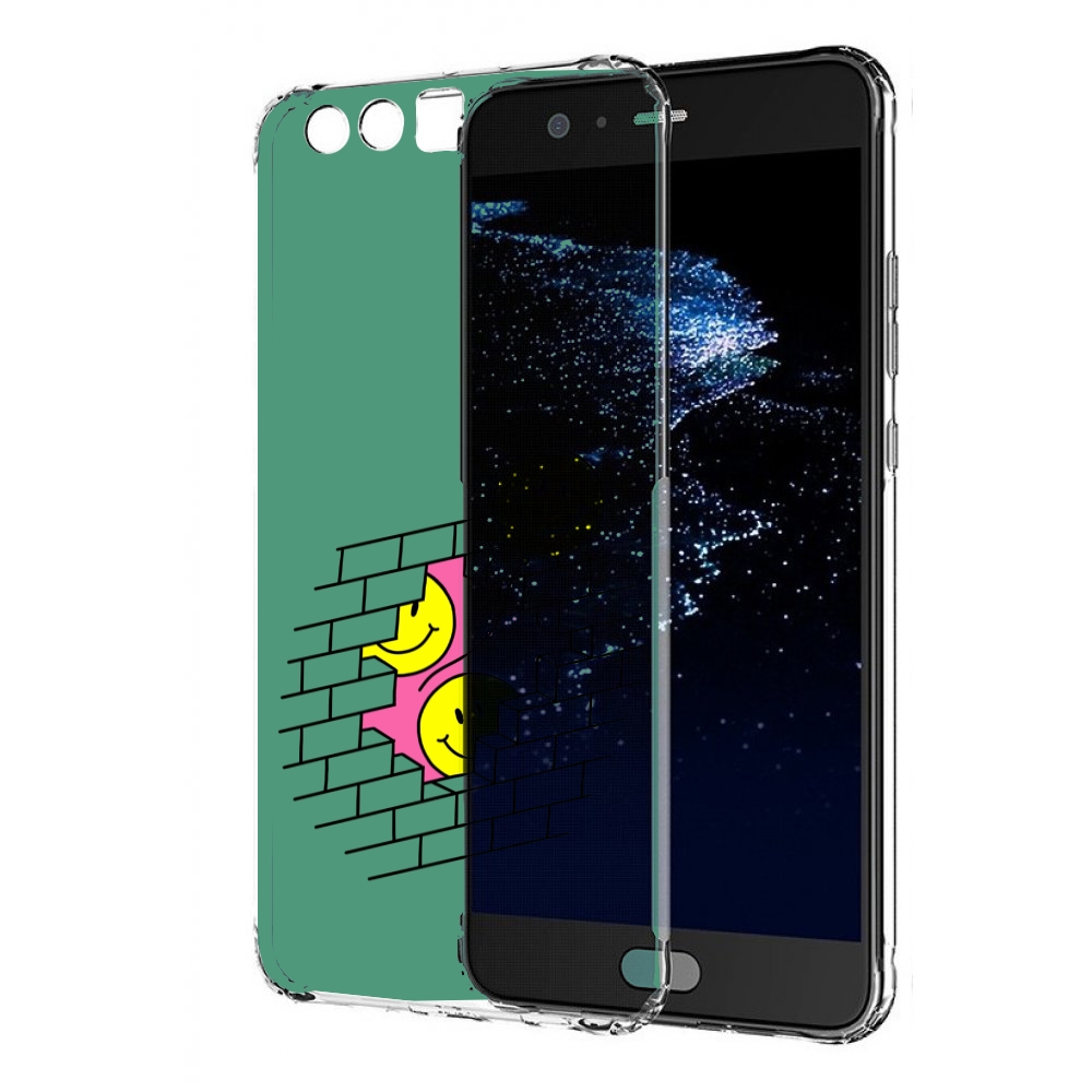 Чехол бампер MyPads шарики в стене для Huawei P10 Plus противоуд