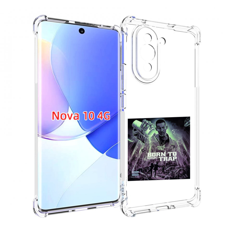 

Чехол MyPads Born to Trap Kizaru для Huawei Nova 10, Прозрачный, Tocco