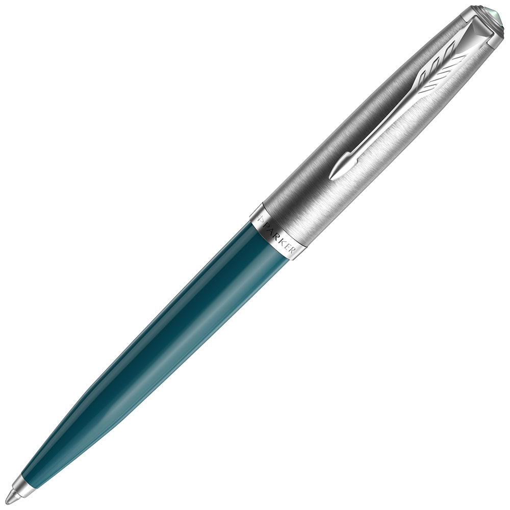 фото Parker 51 core - teal blue ct, шариковая ручка, m