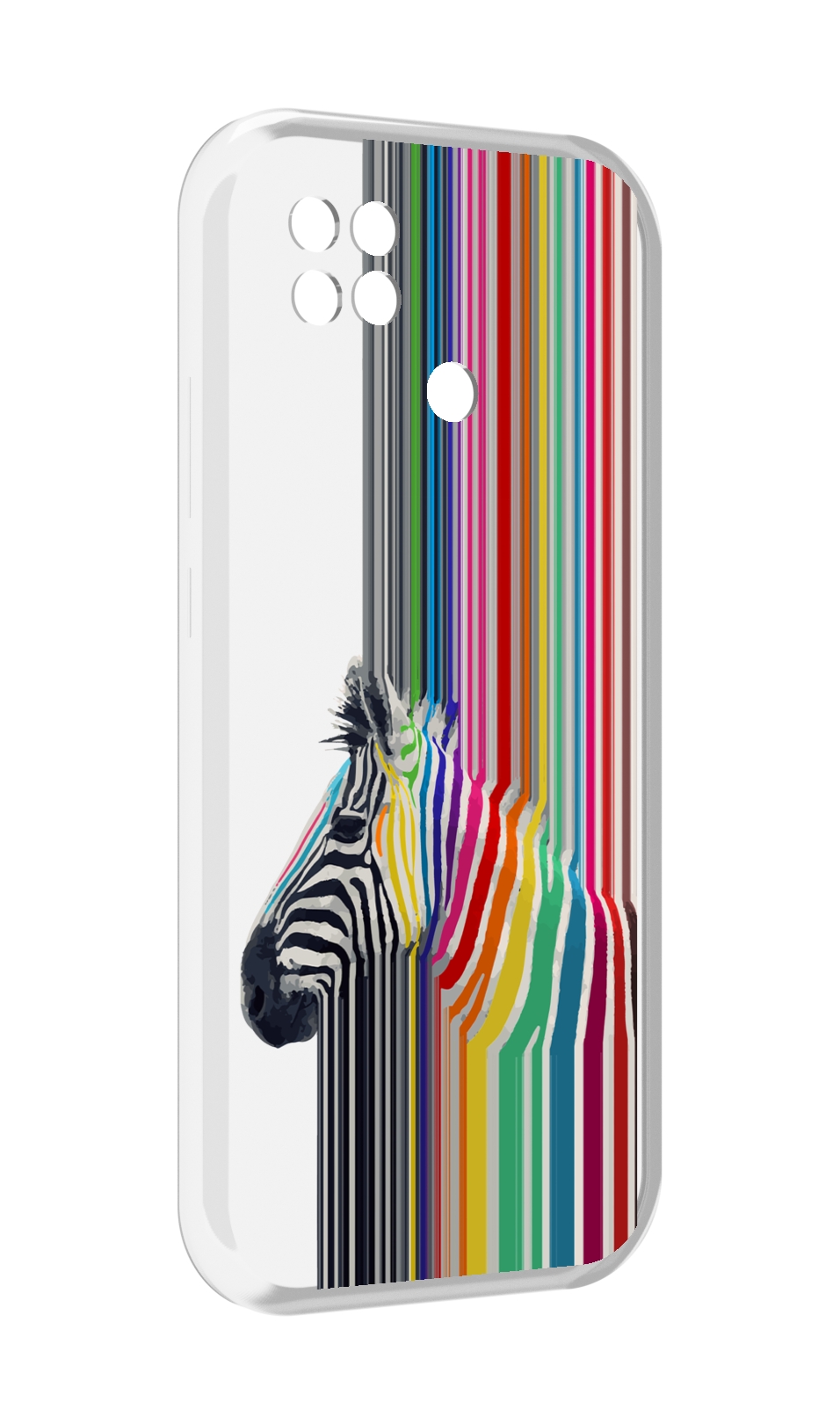 

Чехол MyPads радужная зебра для Xiaomi Poco C40, Прозрачный, Tocco