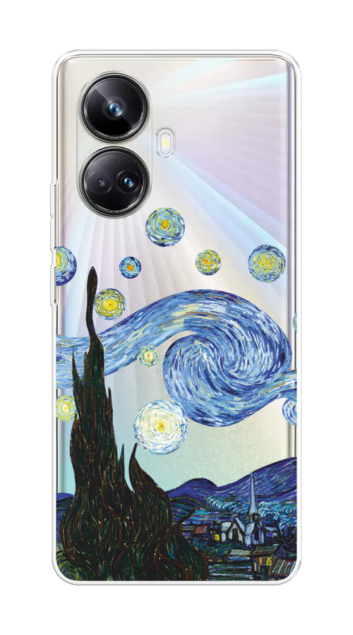 

Чехол на Realme 10 Pro+ "Ночь Ван Гога", Голубой;синий;черный, 2512350-1