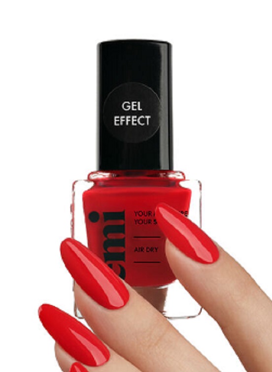 

Ультрастойкий лак EMI Gel Effect Клюквенный поцелуй 199 9 мл, Красный