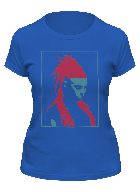 

Футболка женская Printio Die antwoord синяя 2XL, Синий, Die antwoord