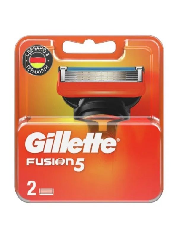 Gillette Fusion Сменные кассеты для бритвы, 2 шт