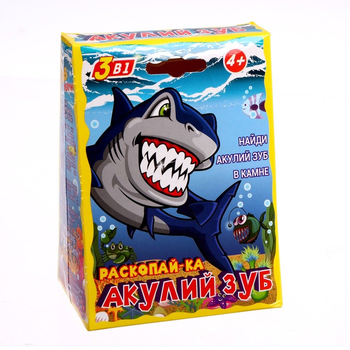 

Набор для раскопок KiddiePlay Раскопай-ка Акулий зуб