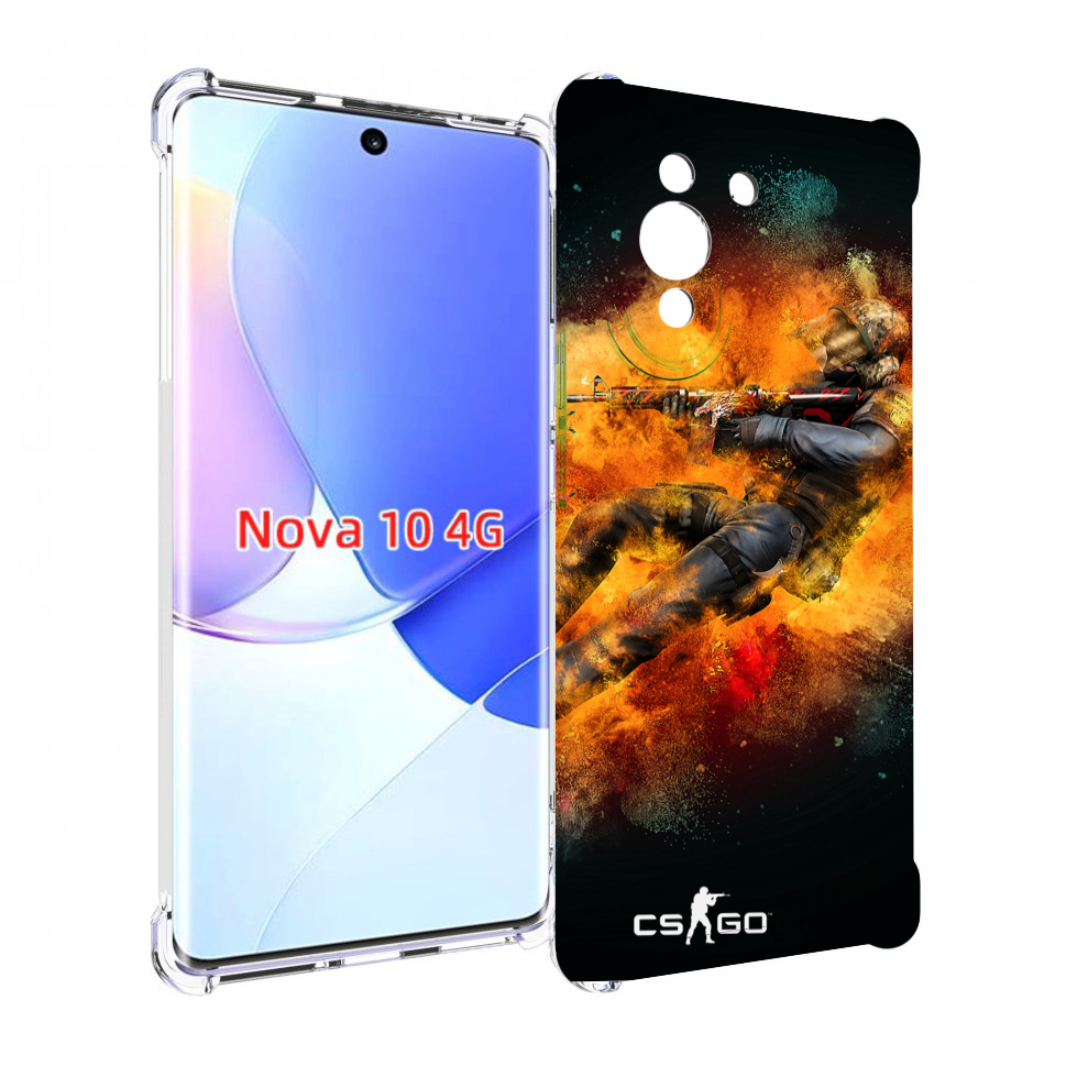 

Чехол MyPads CS-go Контр-террорист для Huawei Nova 10, Прозрачный, Tocco