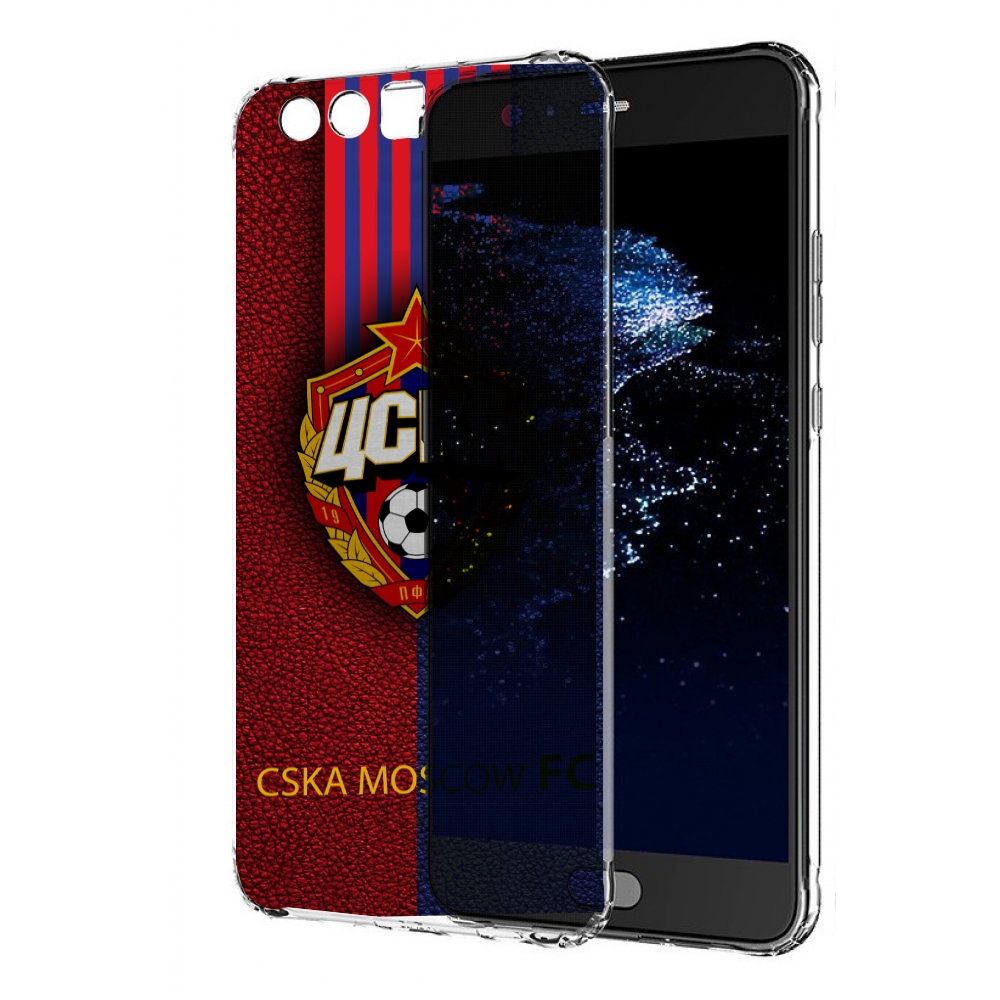 

Чехол бампер MyPads фк цска для Huawei P10 Plus противоударный, Прозрачный, Tocco
