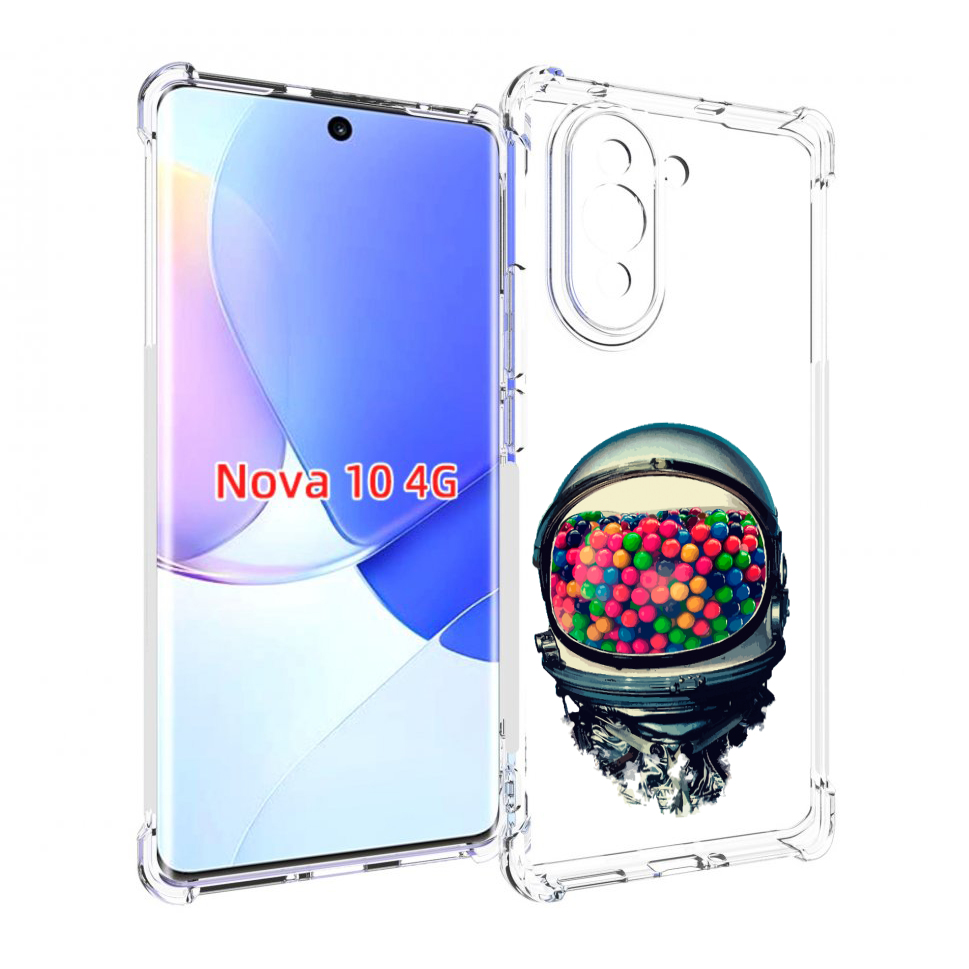 

Чехол MyPads шлем космонавта для Huawei Nova 10, Прозрачный, Tocco