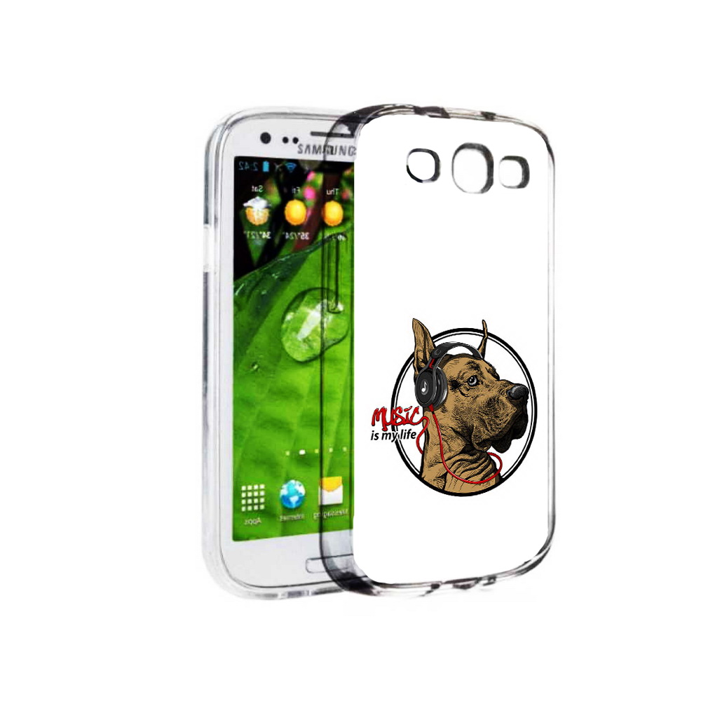 

Чехол MyPads Tocco для Samsung Galaxy S3 музыкальная собака (PT123108.507.490), Прозрачный, Tocco