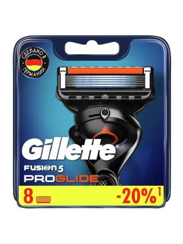 Gillette Fusion Proglide Сменные кассеты для бритвы, 8 шт