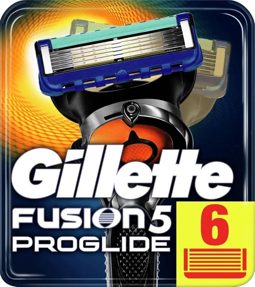 Gillette Fusion Proglide Сменные кассеты для бритвы, 6 шт