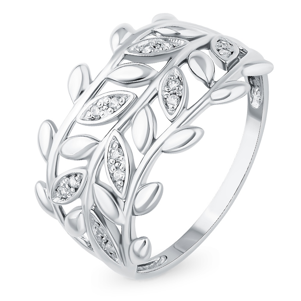 

Кольцо из серебра р.  585Gold 701009827, фианит, 701009827