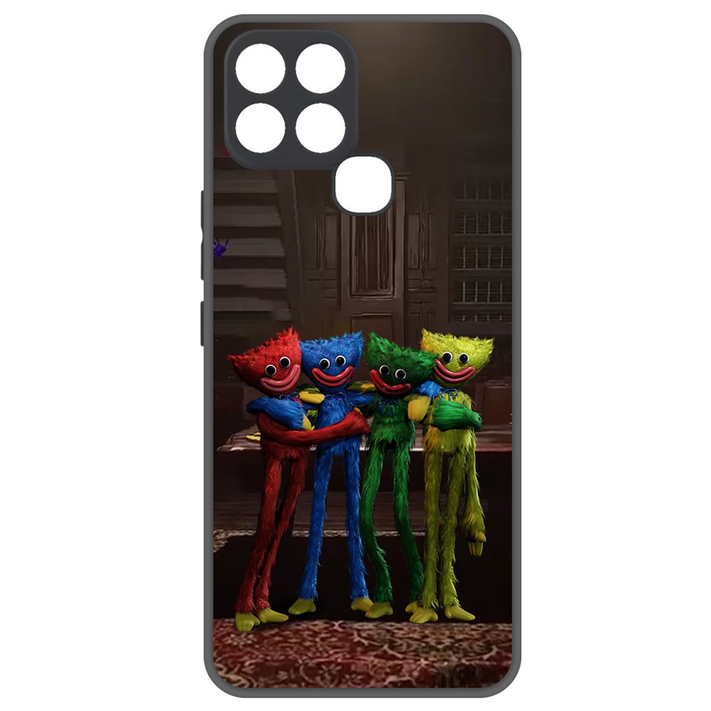 

Чехол-накладка Софт Хаги Ваги - Мини-Хаги для Infinix Smart 6, Черный