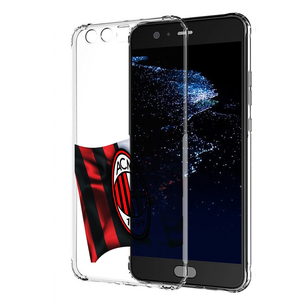 

Чехол бампер MyPads фк милан мужской для Huawei P10 Plus противо, Прозрачный, Tocco