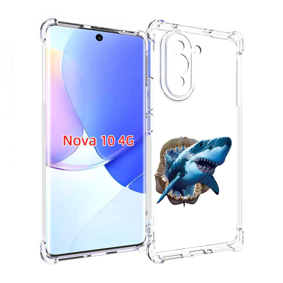 

Чехол MyPads челюсти для Huawei Nova 10, Прозрачный, Tocco
