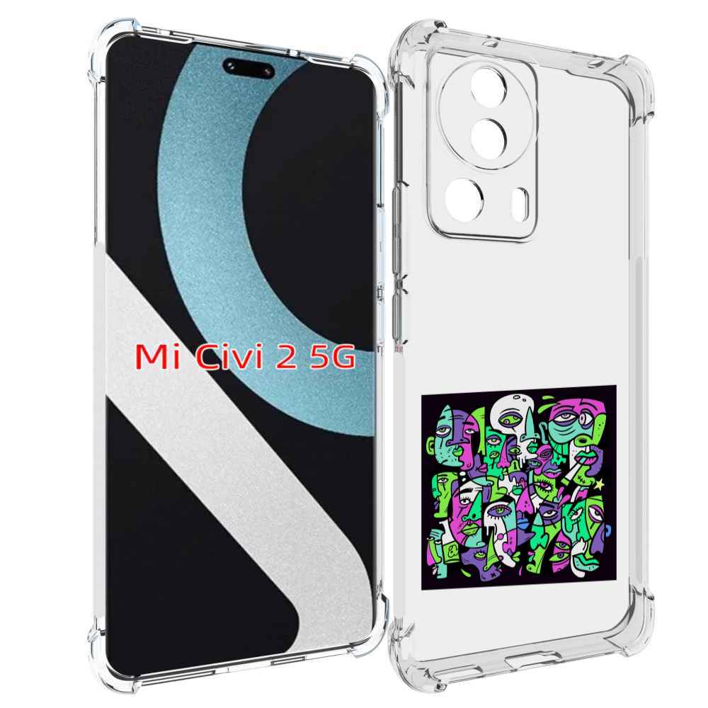 

Чехол MyPads Кривой эфир ATL для Xiaomi Civi 2, Прозрачный, Tocco
