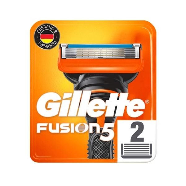 Сменные Кассеты Gillette Fusion5 Для Мужской Бритвы, 2 шт, с 5 лезвиями, c точным триммеро