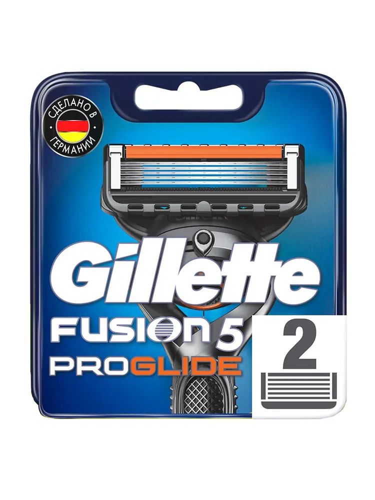 Сменные кассеты Gillette Fusion ProGlide Для Мужской Бритвы, 2 шт., с 5 лезвиями, с точным