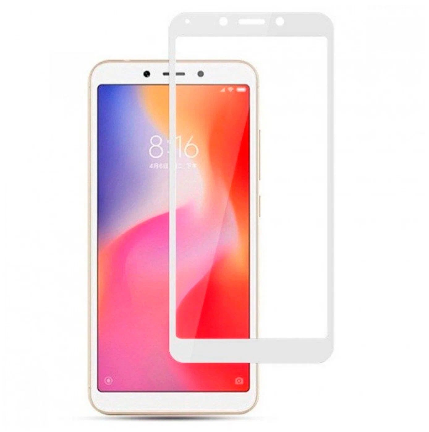 

Стекло защитное для XIAOMI REDMI 6A БЕЛОЕ